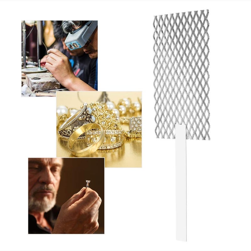 fosa Platinized Mesh Jewelry Tool Jewelry Plating Plater Tool Mesh with Handle for Rhodium Electroplating Electrolysis - Image 5